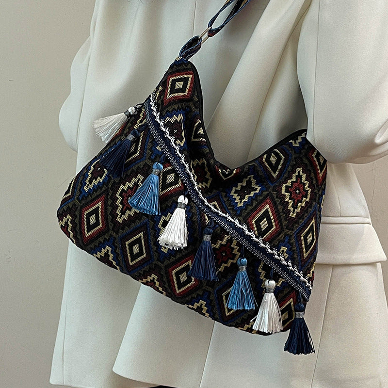 Bohemian-Inspired Handcrafted Hobo Bag