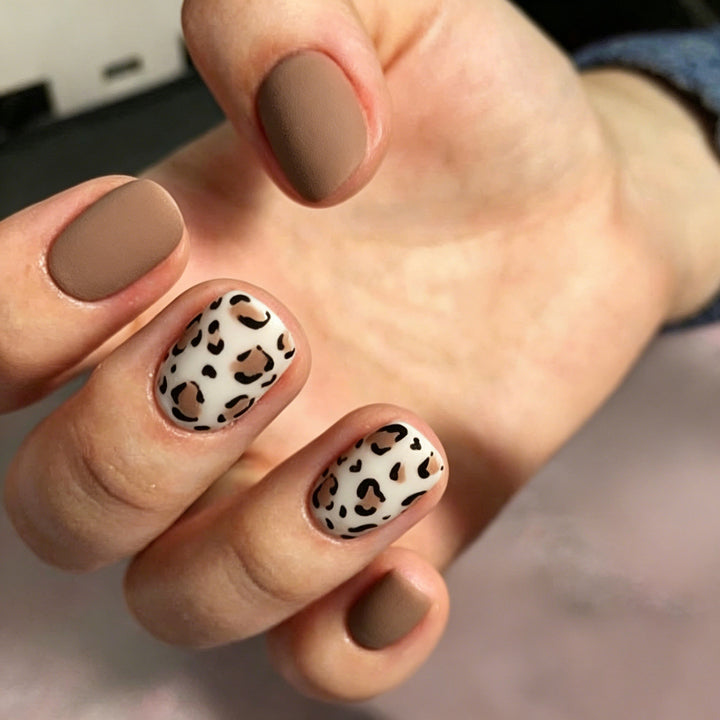 Leopard Print Nail Art Kit