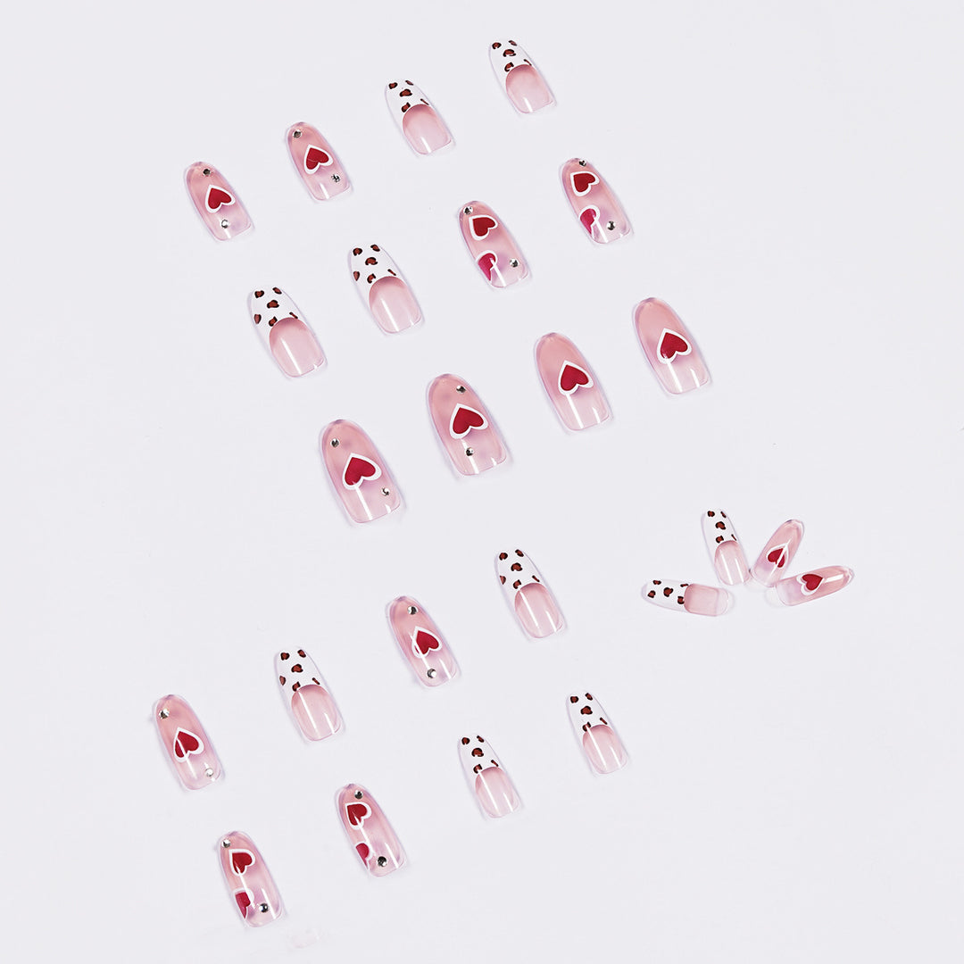 Artistic Nail Art with Heart Design Kalsten