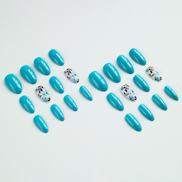 Artistic Floral Nail Enhancement