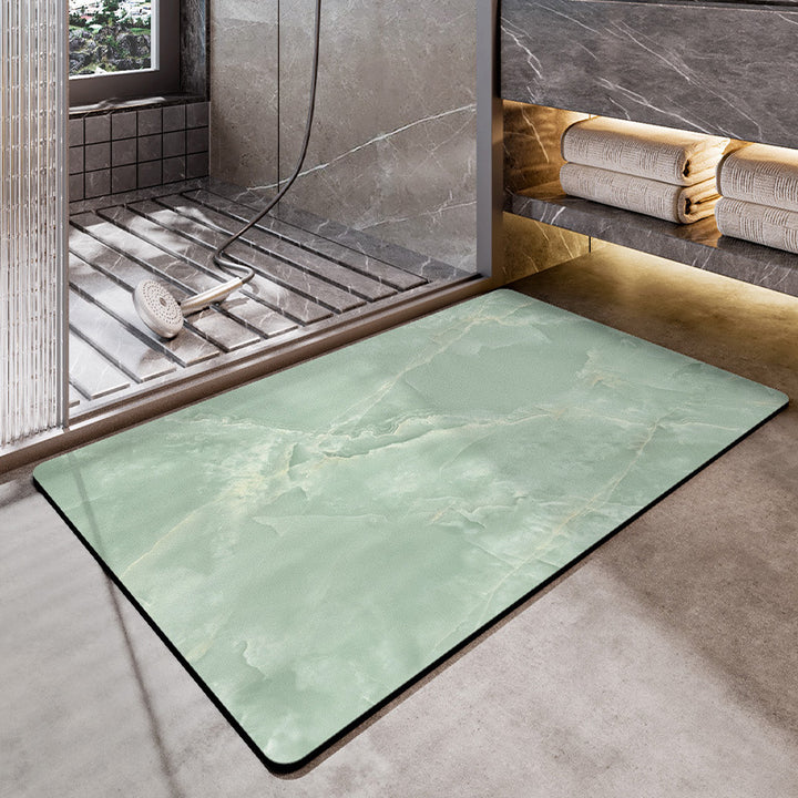 Marble Pattern Bath Mat Kalsten