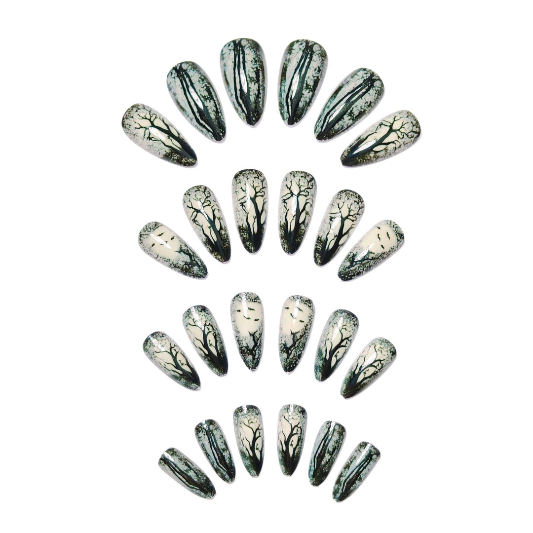 Artistic Nature-Inspired Nail Art Kalsten
