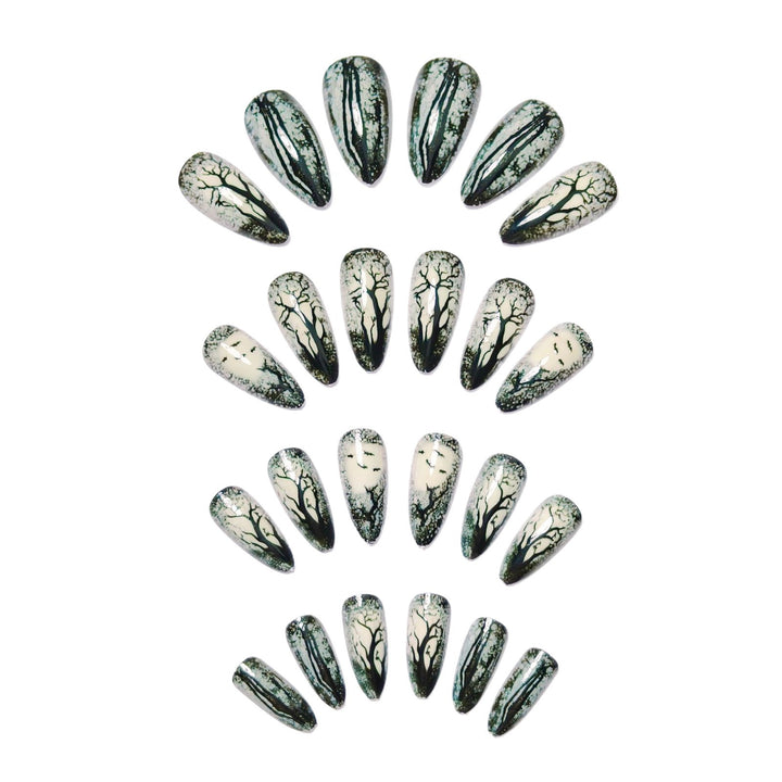 Artistic Nature-Inspired Nail Art Kalsten