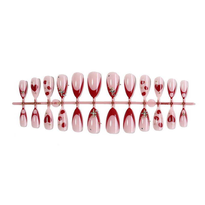 Creative Nail Art Set with Heart and Glitter Design Kalsten
