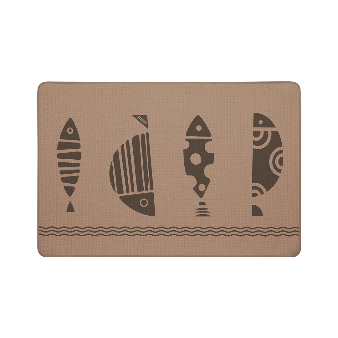 Decorative Fish Pattern Bath Mat