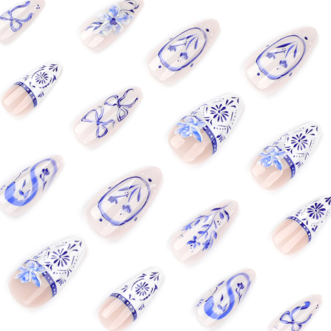 Artful nail art with floral and arch embellishments Kalsten