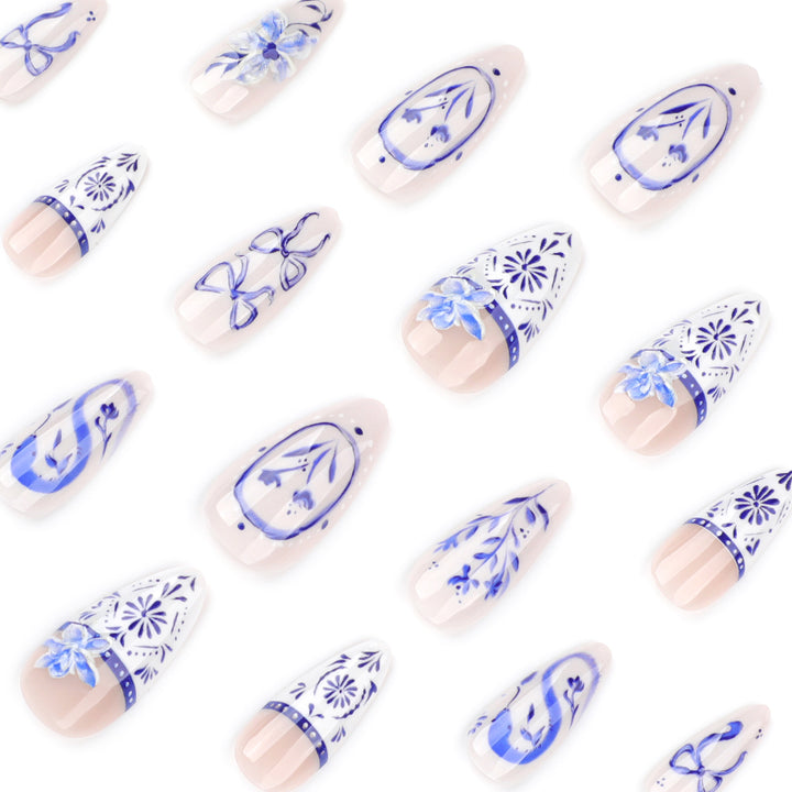 Artful nail art with floral and arch embellishments Kalsten