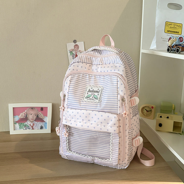 Cute Star-Patterned School Backpack Kalsten