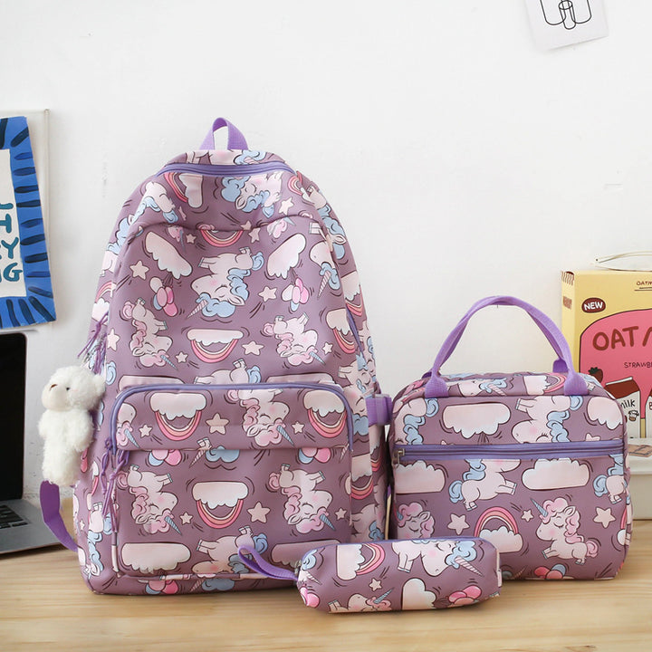 Backpack set with colorful unicorn motif Kalsten