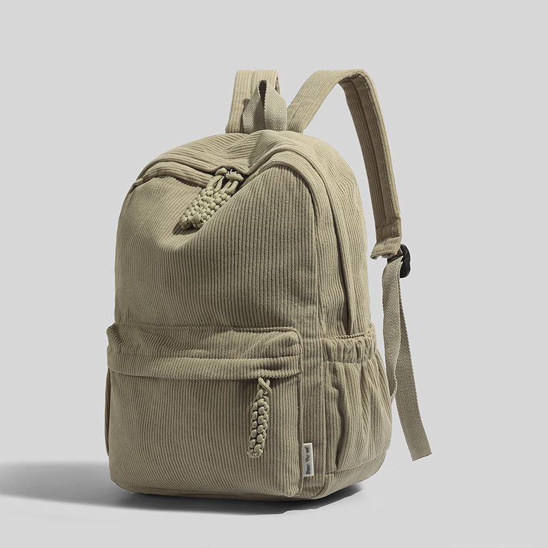 Ribbed Fabric Lightweight Backpack Kalsten