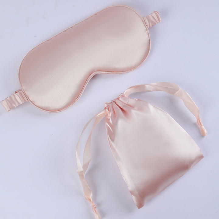 Women's nano silk sleep mask with padded eye area, adjustable elastic band, and storage pouch Kalsten