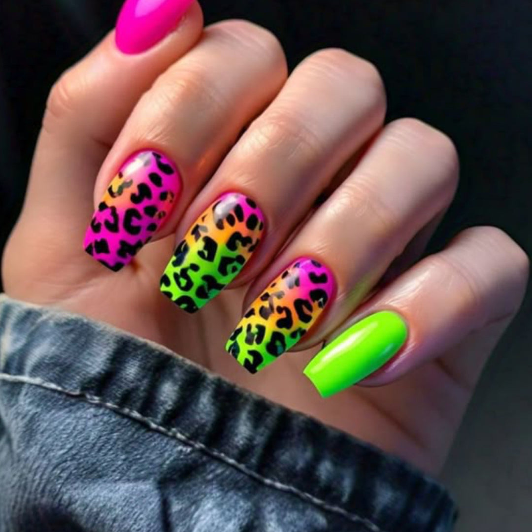 Funky Animal Print Nail Art Extensions Kalsten