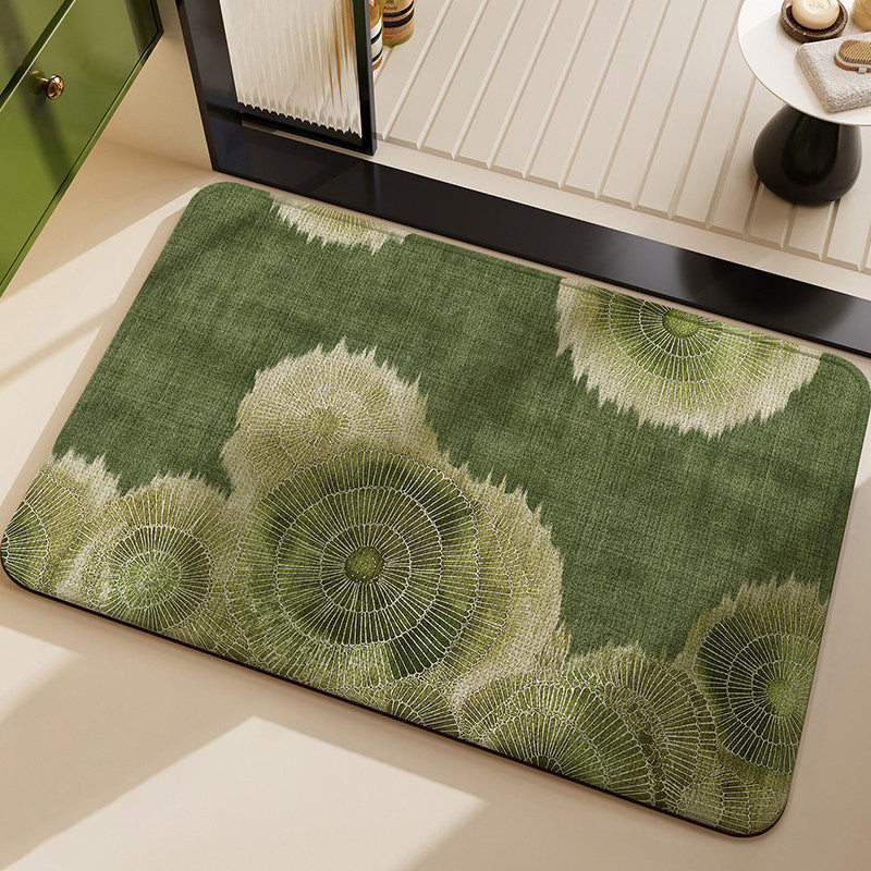 Mountain Landscape Bath Mat for Bathroom Decor
