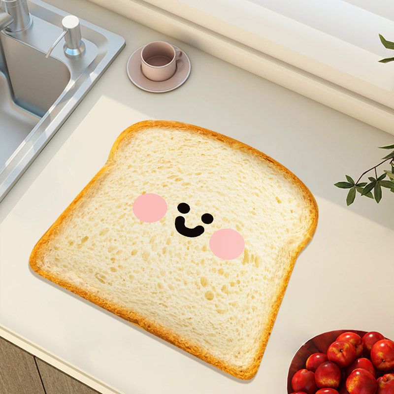 Cute Cartoon-Themed Kitchen Mat