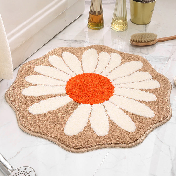 Floral Design Bath Mat Kalsten