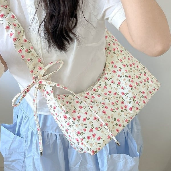 Elegant Floral Print Sling Bag