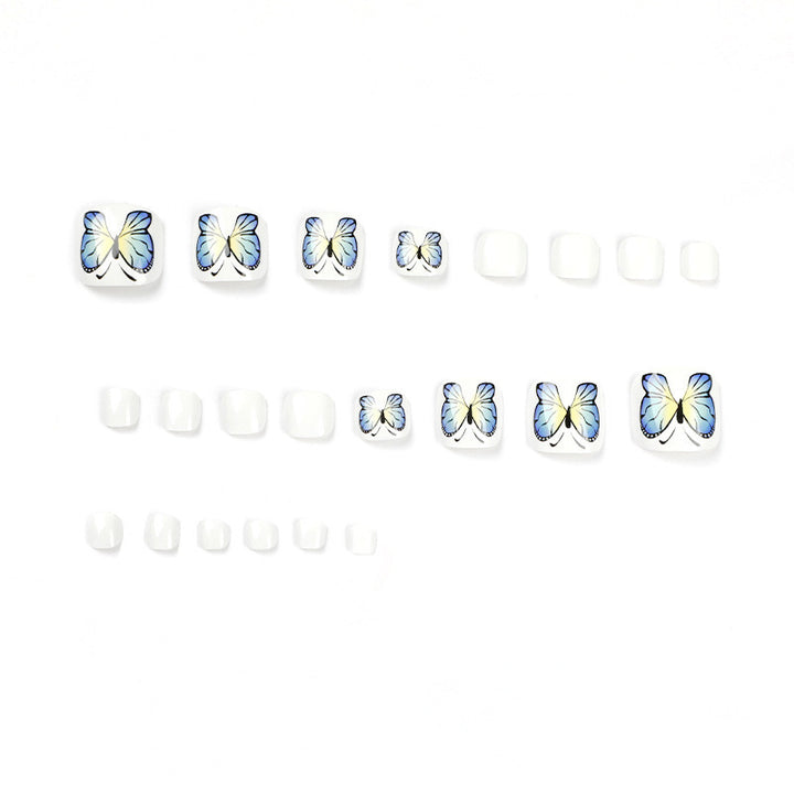 Artificial nails with butterfly design Kalsten