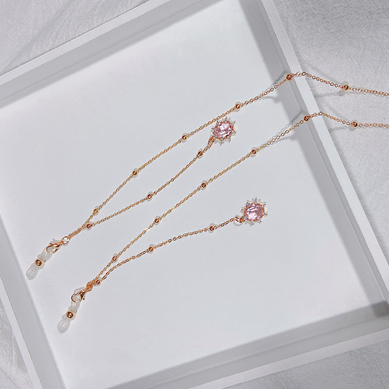 Noble jewelry necklace with sparkling crystals Kalsten
