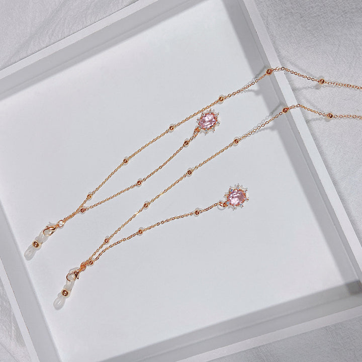 Noble jewelry necklace with sparkling crystals Kalsten