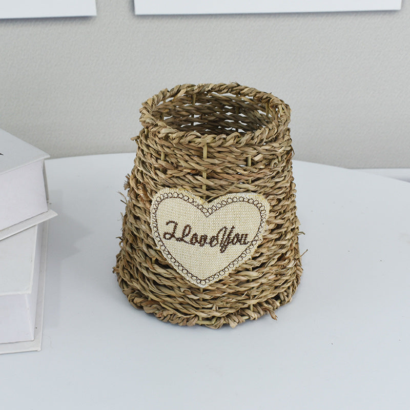 Handcrafted Natural Woven Storage Basket Kalsten
