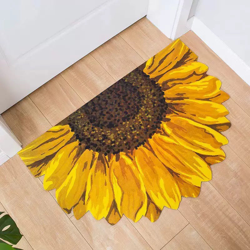 Floral 3D Decorative Bathroom Mat for Home