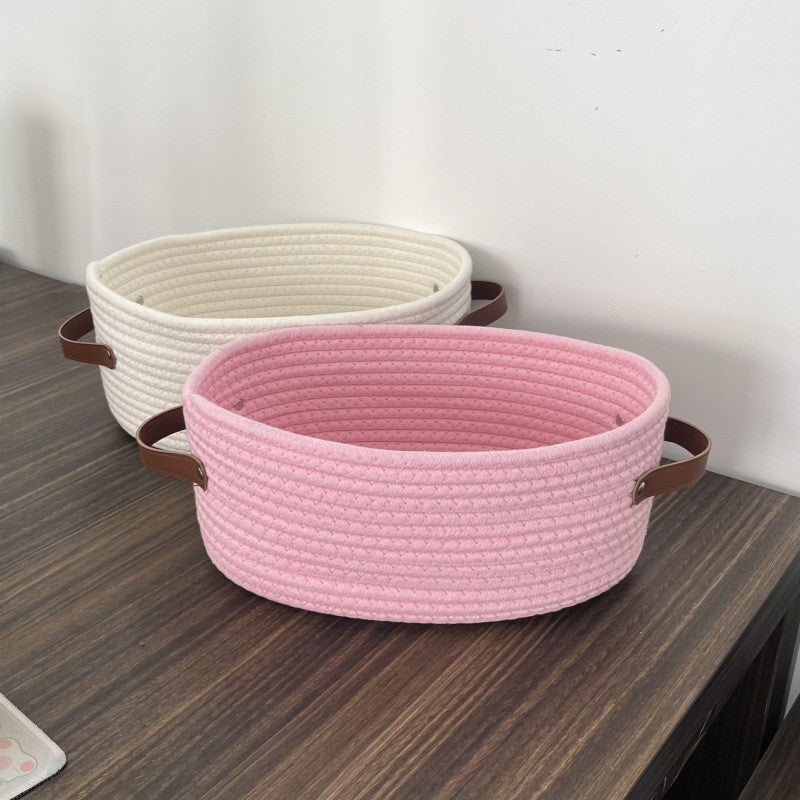 Women Gift Basket made of braided material Kalsten