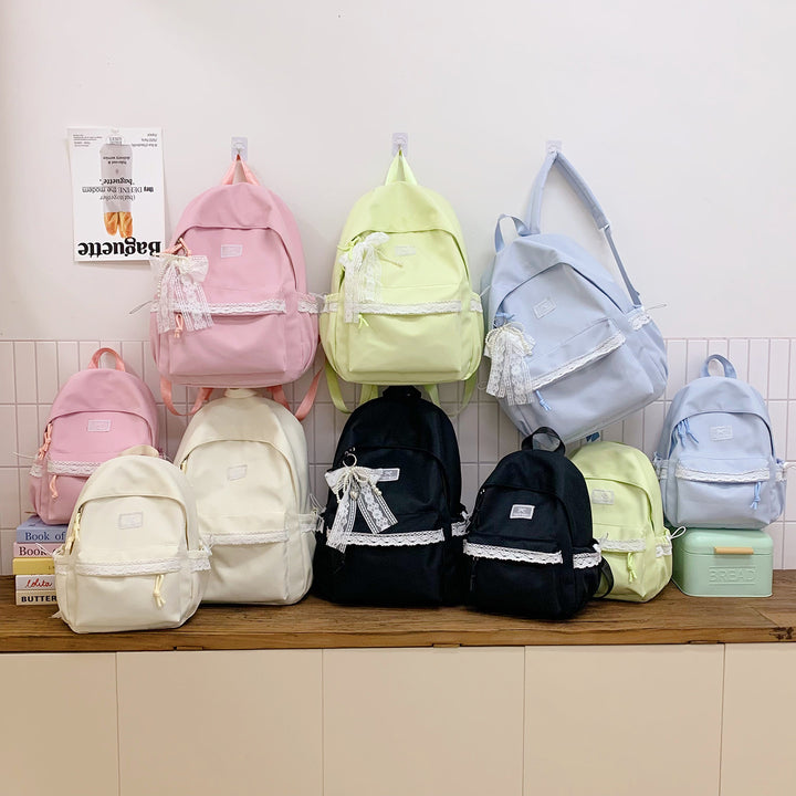 Elegant Lace-Trimmed Daily Backpack Kalsten