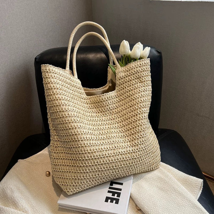 Handwoven tote bag with structured weaving Kalsten