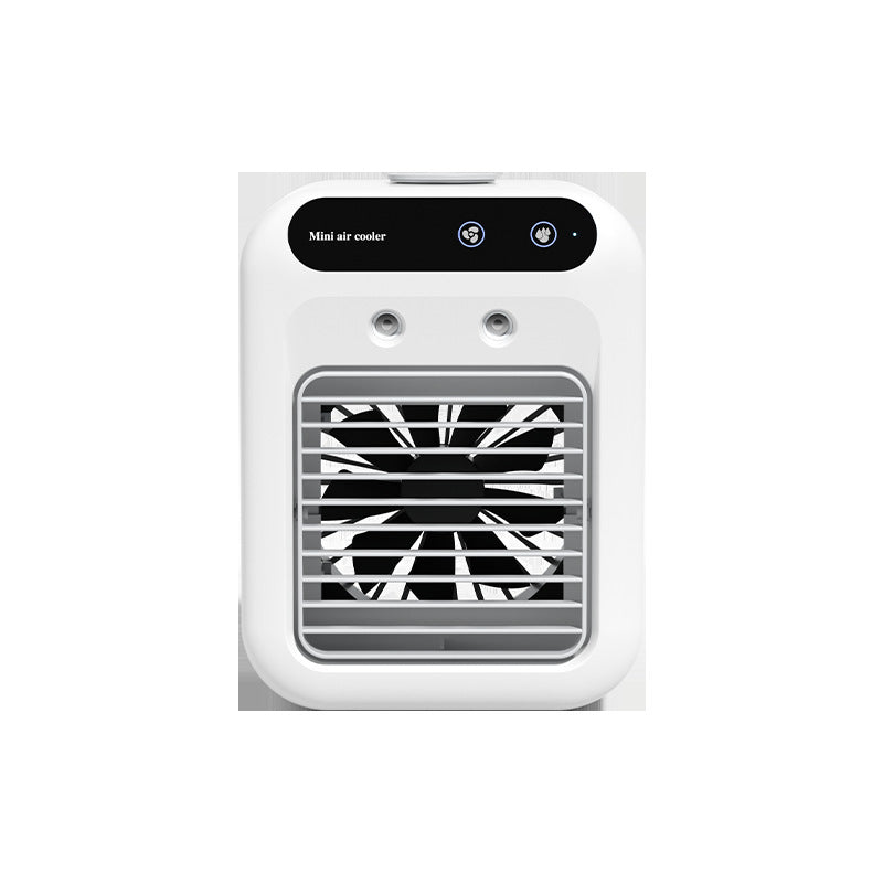 Cooling compact portable evaporative desktop air cooler with adjustable louvers and ultra-quiet aerospace-inspired airflow Kalsten