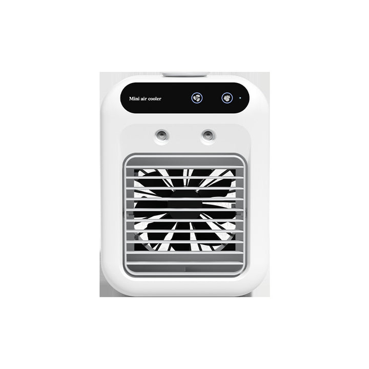 Cooling compact portable evaporative desktop air cooler with adjustable louvers and ultra-quiet aerospace-inspired airflow Kalsten