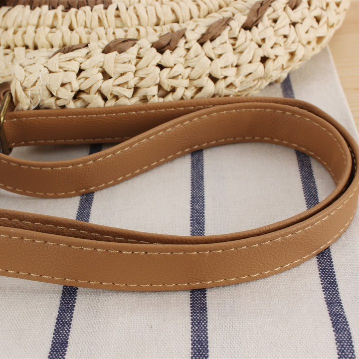 Round Bast Shoulder Bag with Unique Flap Closure Kalsten