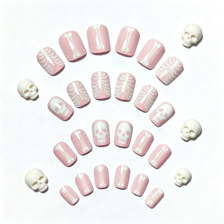 Creative artificial nails with bone motif Kalsten