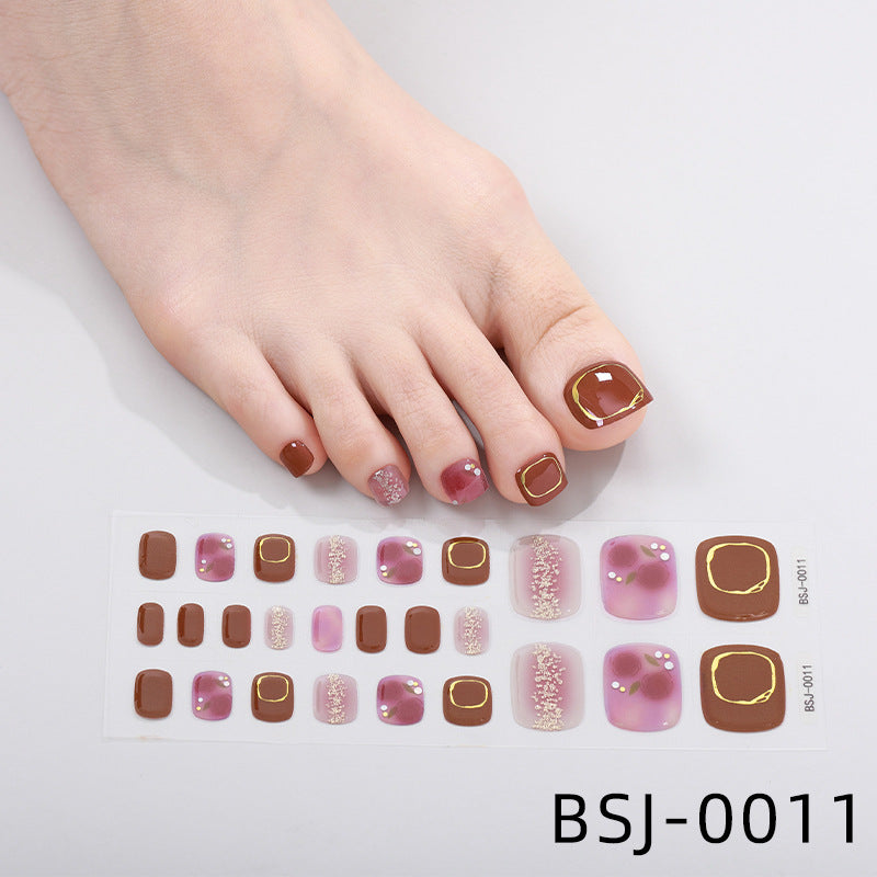 Premium Glittery Toe Nail Wraps