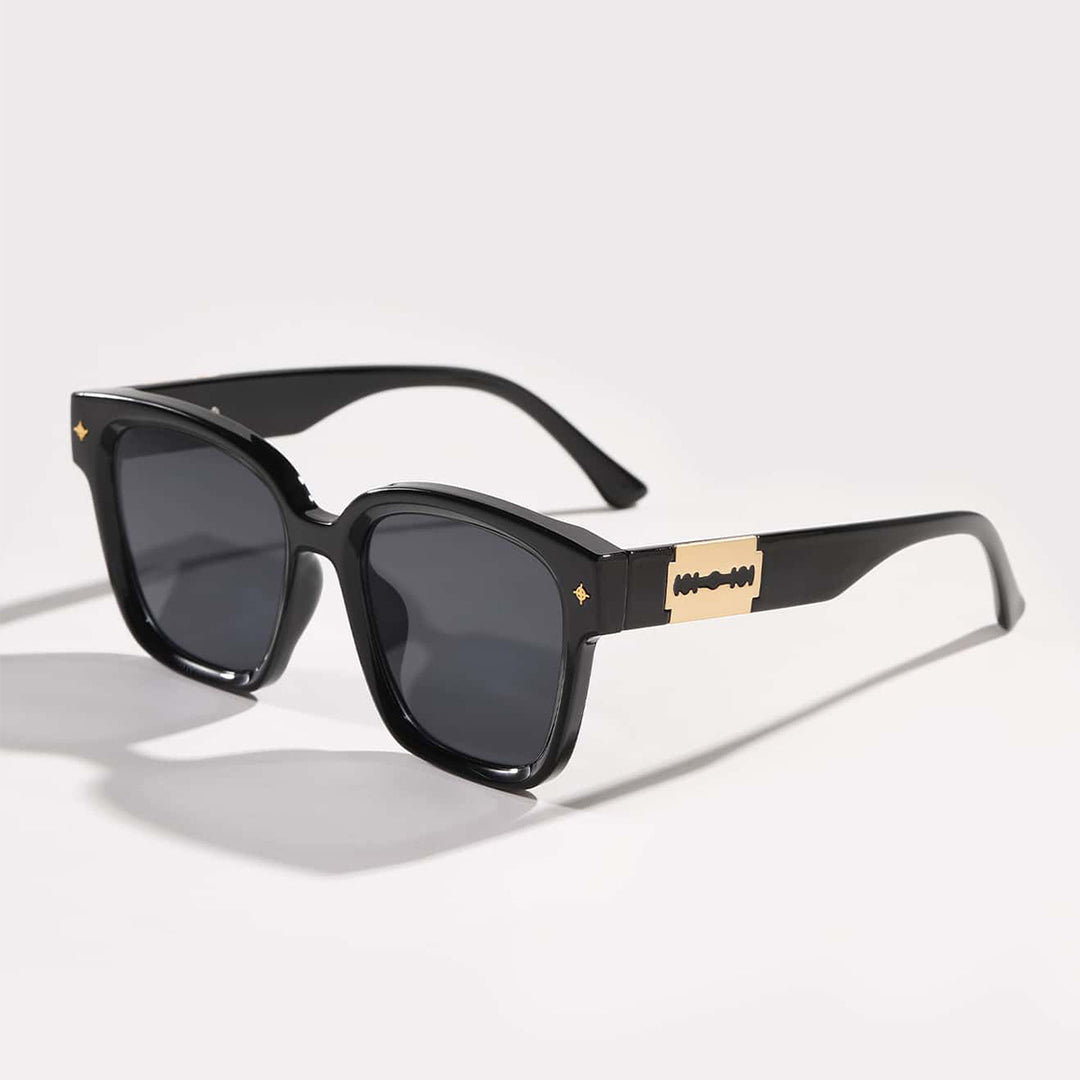 Women's fashionable square sunglasses with transparent frame Kalsten