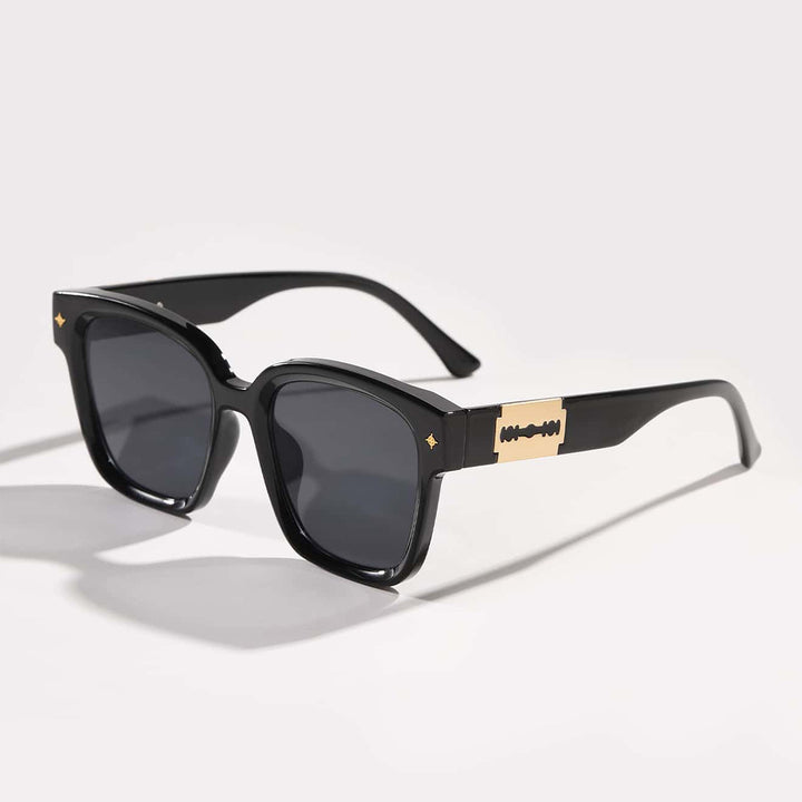 Women's fashionable square sunglasses with transparent frame Kalsten