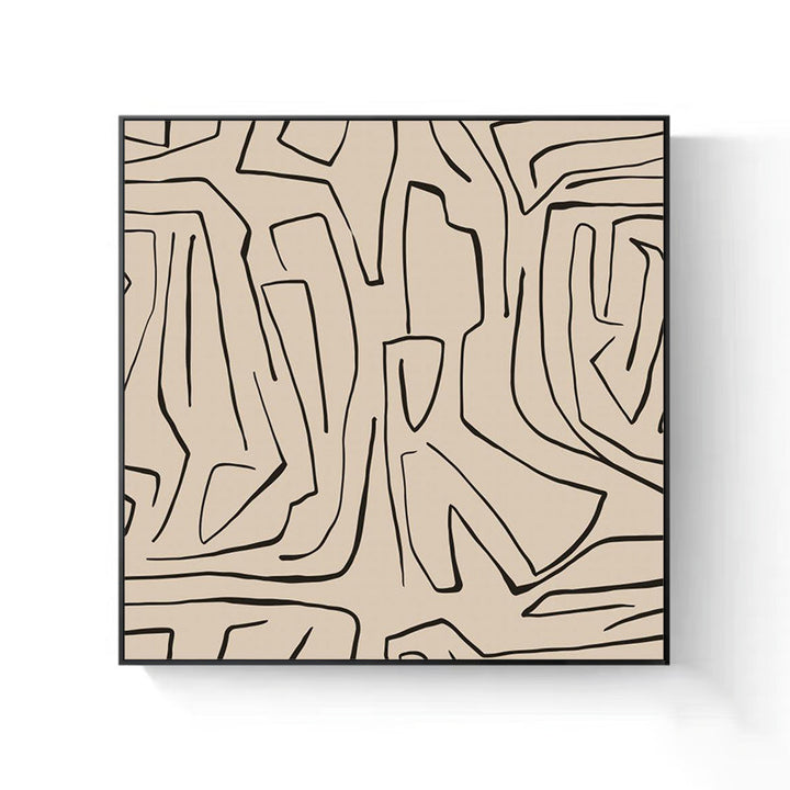 Abstract Brushstroke Canvas Wall Art