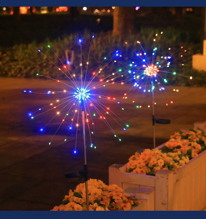 Starburst Solar Garden Stake LED Sparkler Sculpture Kalsten