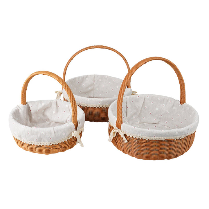 Decorative Round Woven Basket Kalsten
