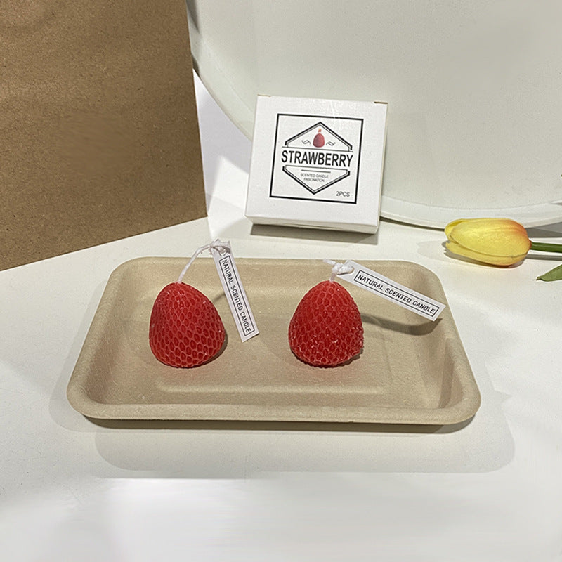 Hand-Poured Realistic Lemon-Shaped Scented Soy Candle with Cotton Wick & Gift Box
