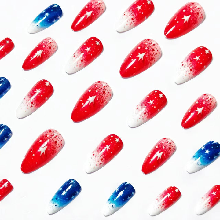 Festive Starry Nail Art Kalsten