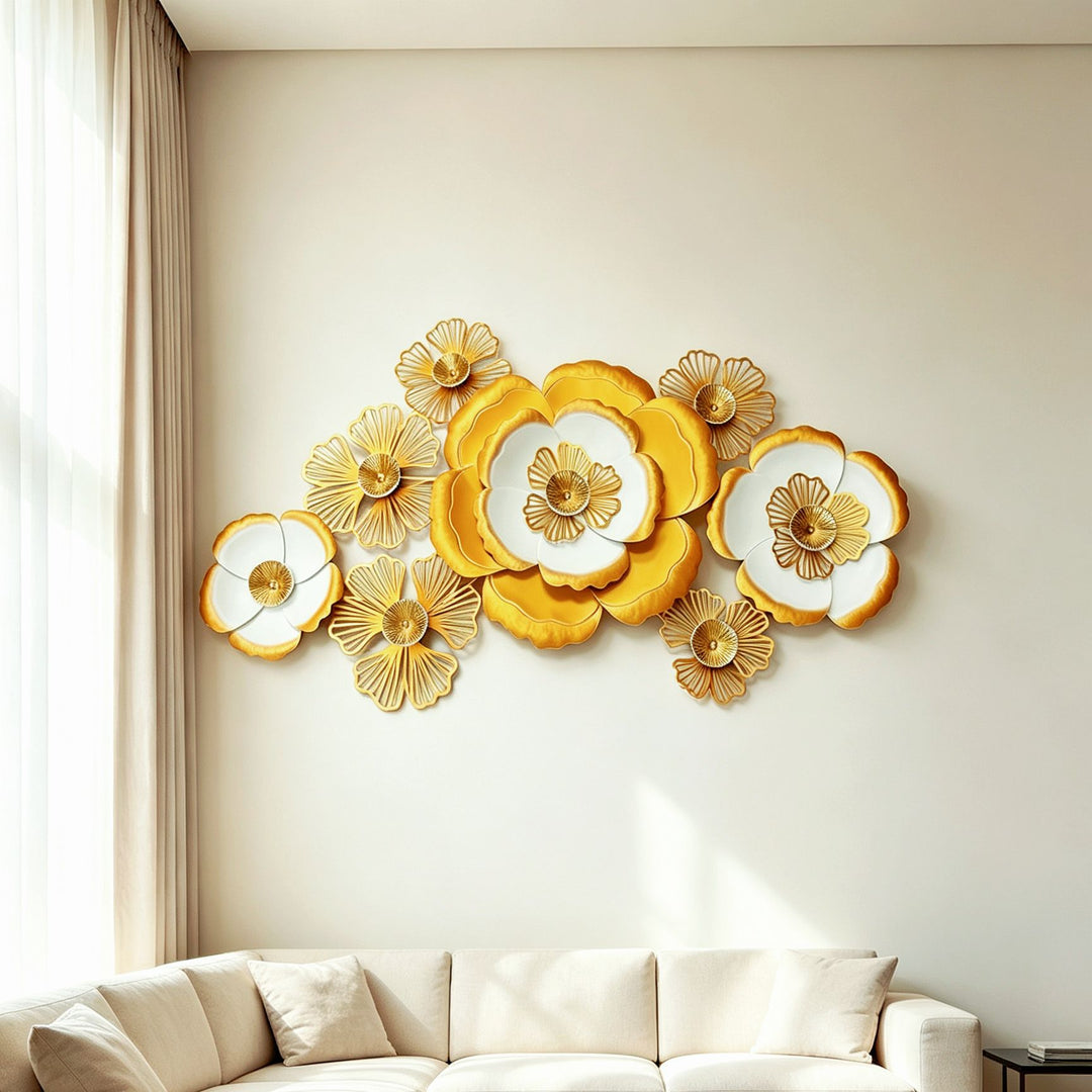 Decorative Metal Floral Wall Art Sculpture Kalsten