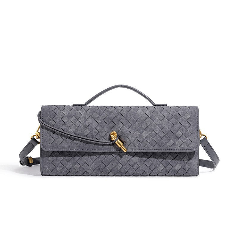 Textured Suede Clutch Bag Kalsten
