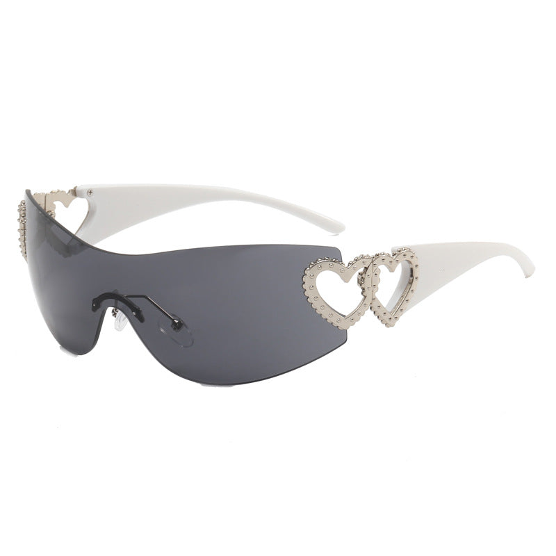 Ladies Fashion Sunglasses with Heart Applications Kalsten