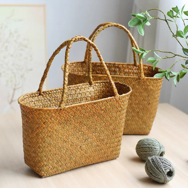 Women's Natural Woven Tote Kalsten