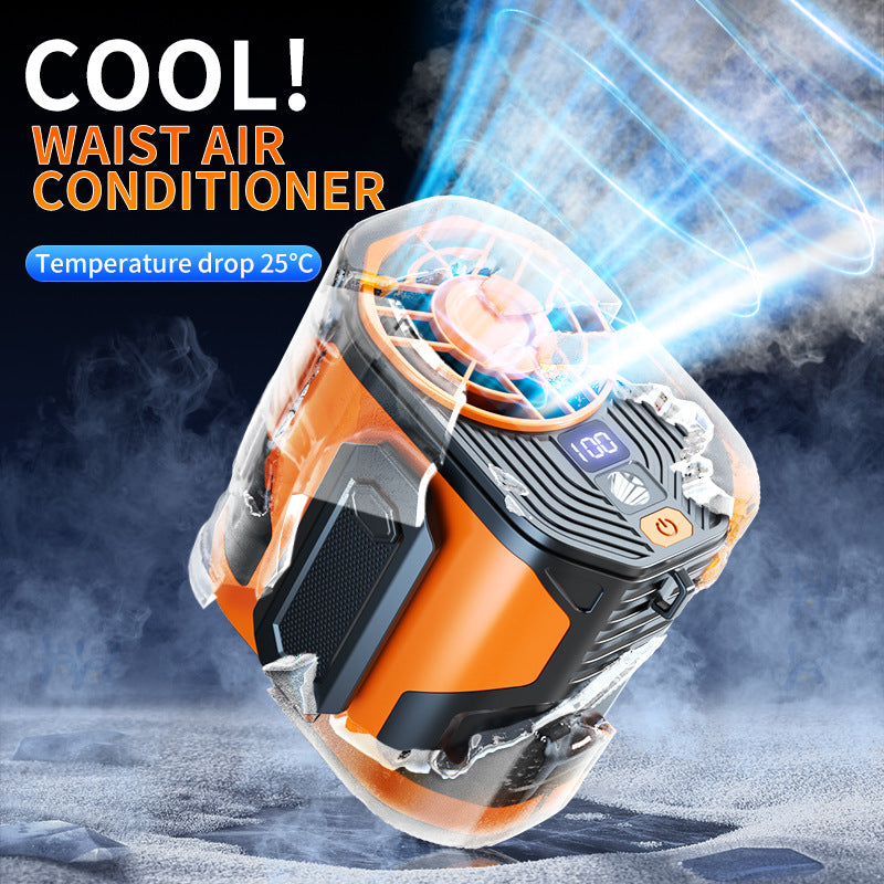 Portable cooling device with intelligent air circulation system and LED display Kalsten