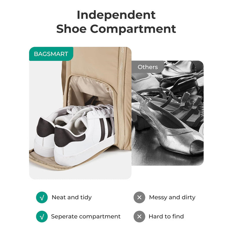 Multifunctional Travel Backpack with Shoe Compartment Kalsten