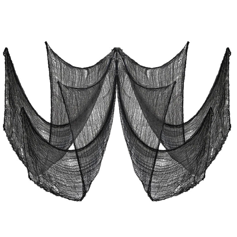 Large-format muslin shawl made of fine cotton gauze