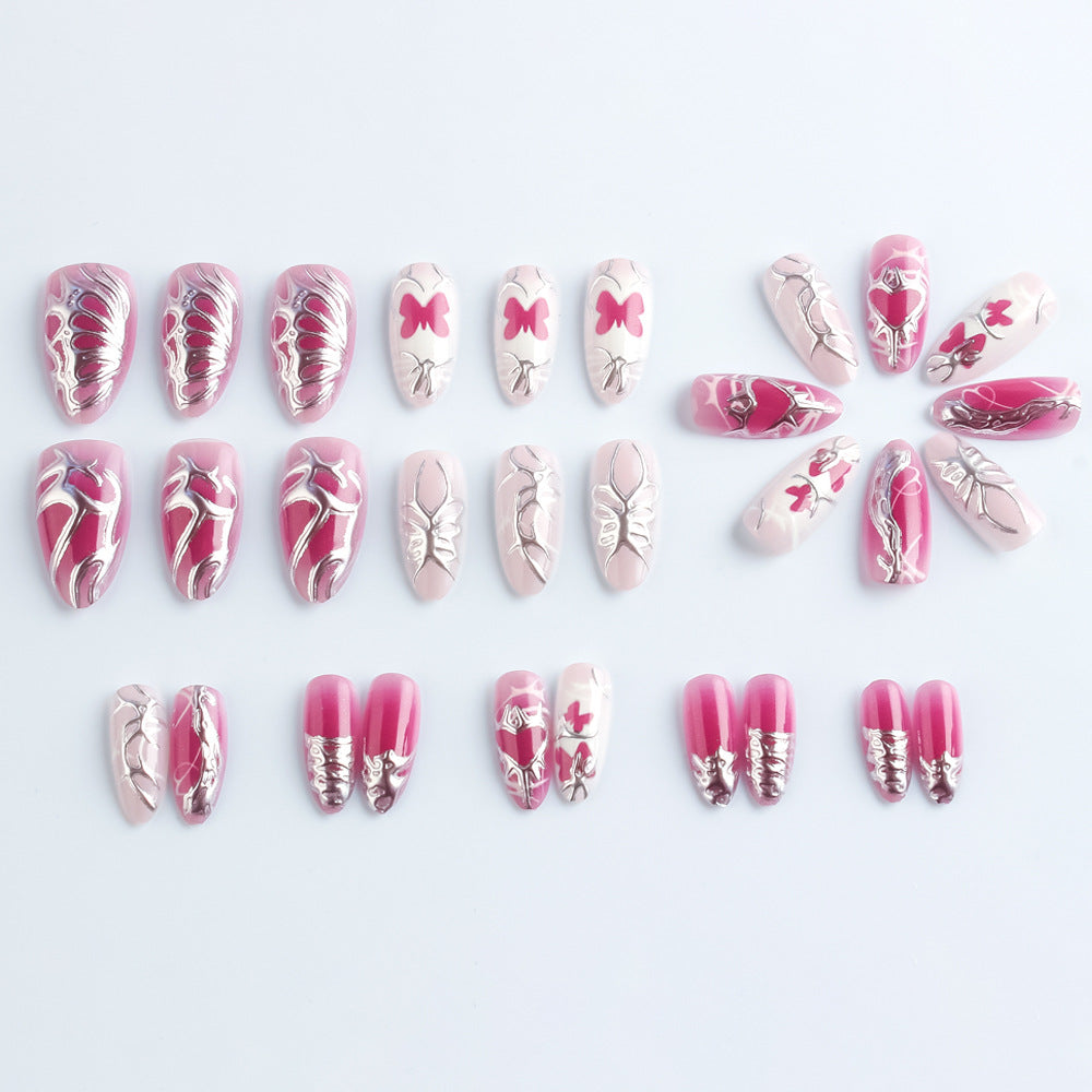 Artistic Butterfly-Themed Press-On Nails Kalsten