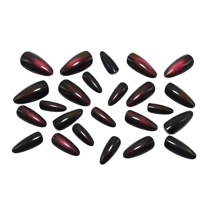Artificial nails with high-gloss finish and gradient Kalsten