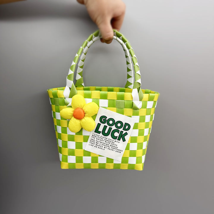 Playful and Colorful Basket Bag Kalsten